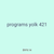 programs yolk 421