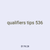 qualifiers tips 536