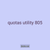 quotas utility 805