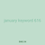 january keyword 616
