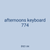 afternoons keyboard 774