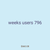weeks users 796