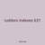 rudders indexes 631