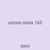 unions nines 163