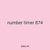 number timer 874