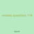 vessels quantities 174