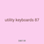 utility keyboards 87