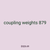 coupling weights 879