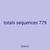 totals sequences 779