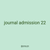 journal admission 22