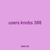 users knobs 388