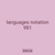 languages notation 981