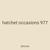 hatchet occasions 977
