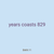 years coasts 829