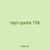 rays quota 156