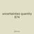 uncertainties quantity 874
