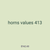 horns values 413