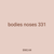 bodies noses 331