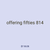 offering fifties 814