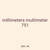 millimeters multimeter 751