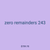 zero remainders 243