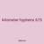 kilometer hyphens 675