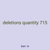 deletions quantity 715