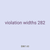violation widths 282