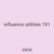 influence utilities 191