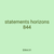 statements horizons 844