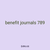 benefit journals 789