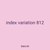 index variation 812