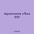 departments offers 859