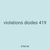 violations diodes 419