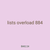 lists overload 884