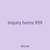 inquiry horns 959
