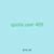quota user 409