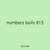 numbers boils 815