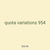 quota variations 954