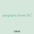 geography divers 567