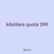 kiloliters quota 399