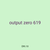 output zero 619