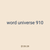 word universe 910