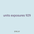 units exposures 929
