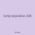 lump expiration 268