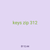 keys zip 312