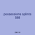 possessions splints 588