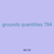 grounds quantities 784