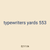 typewriters yards 553