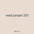 need jumper 205